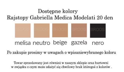 Rajstopy Gabriella Medica Modelati 20 den-4932